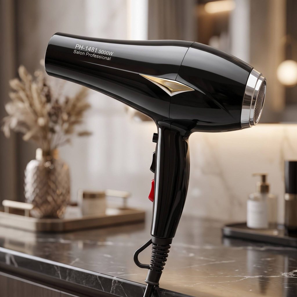 سشوار فیلیپس مدل PH-1481 با موتور AC و نمایش کامل دستگاه