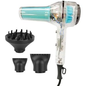 سشوار حرفه ای برند GWD مدل GW-6585 قدرت 8000w شیشه ای
